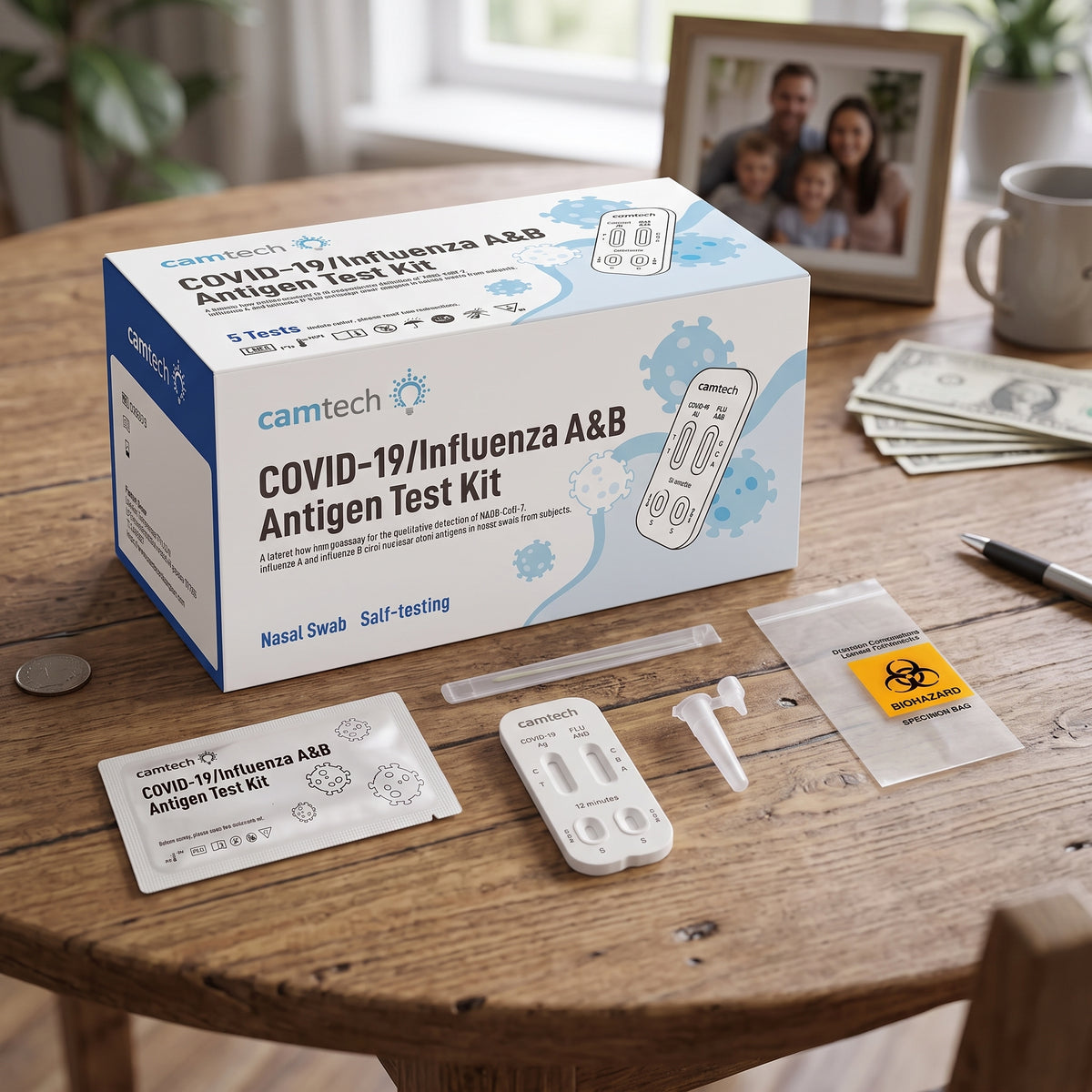 Camtech COVID-19 / Influenza A&B 3-in-1 Antigen Rapid Test Kit